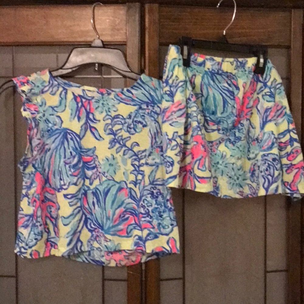 Lilly Pulitzer girls short set size XL (12-14)